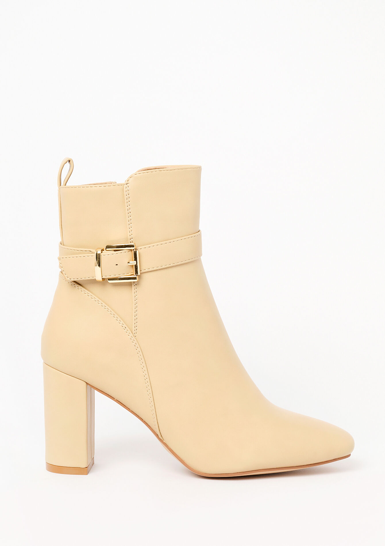 Ankle boots with buckle, , back