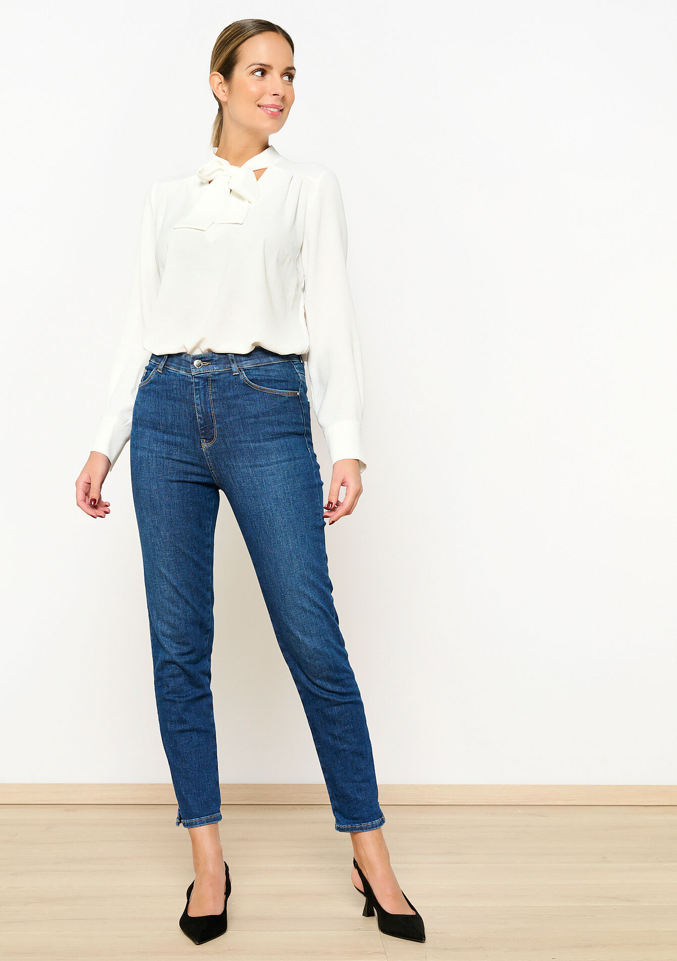 Slim-fit jeans, , back