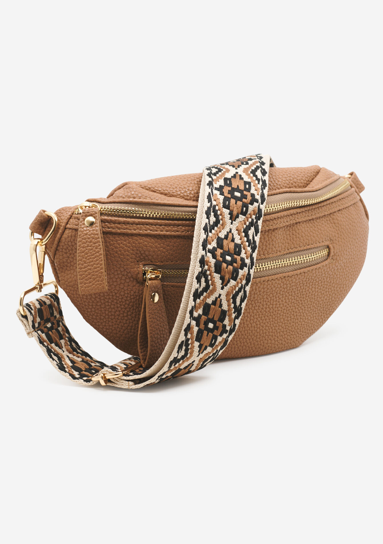 Crossbody bag in imitation leather, , hi-res