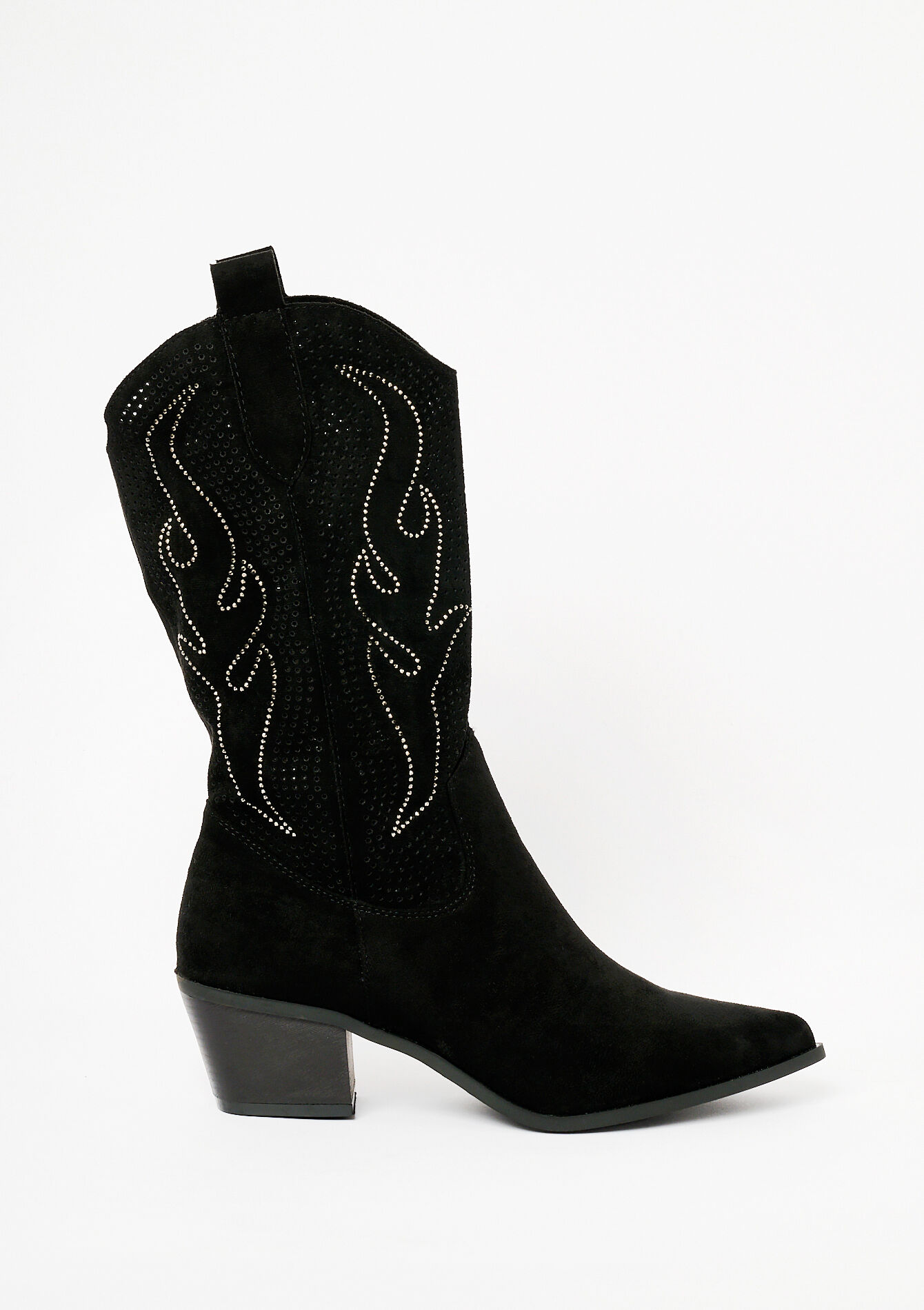 Cowboy boots with strass, , back