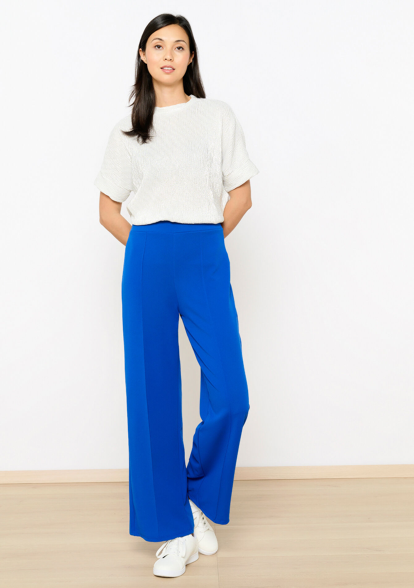 Wide pants, , back