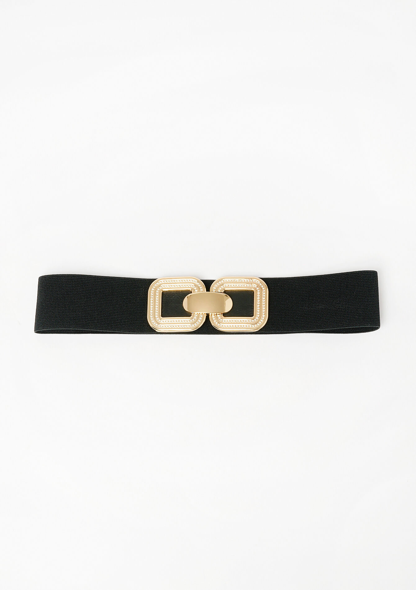 Suede belt with rectangular buckle, , detail_model