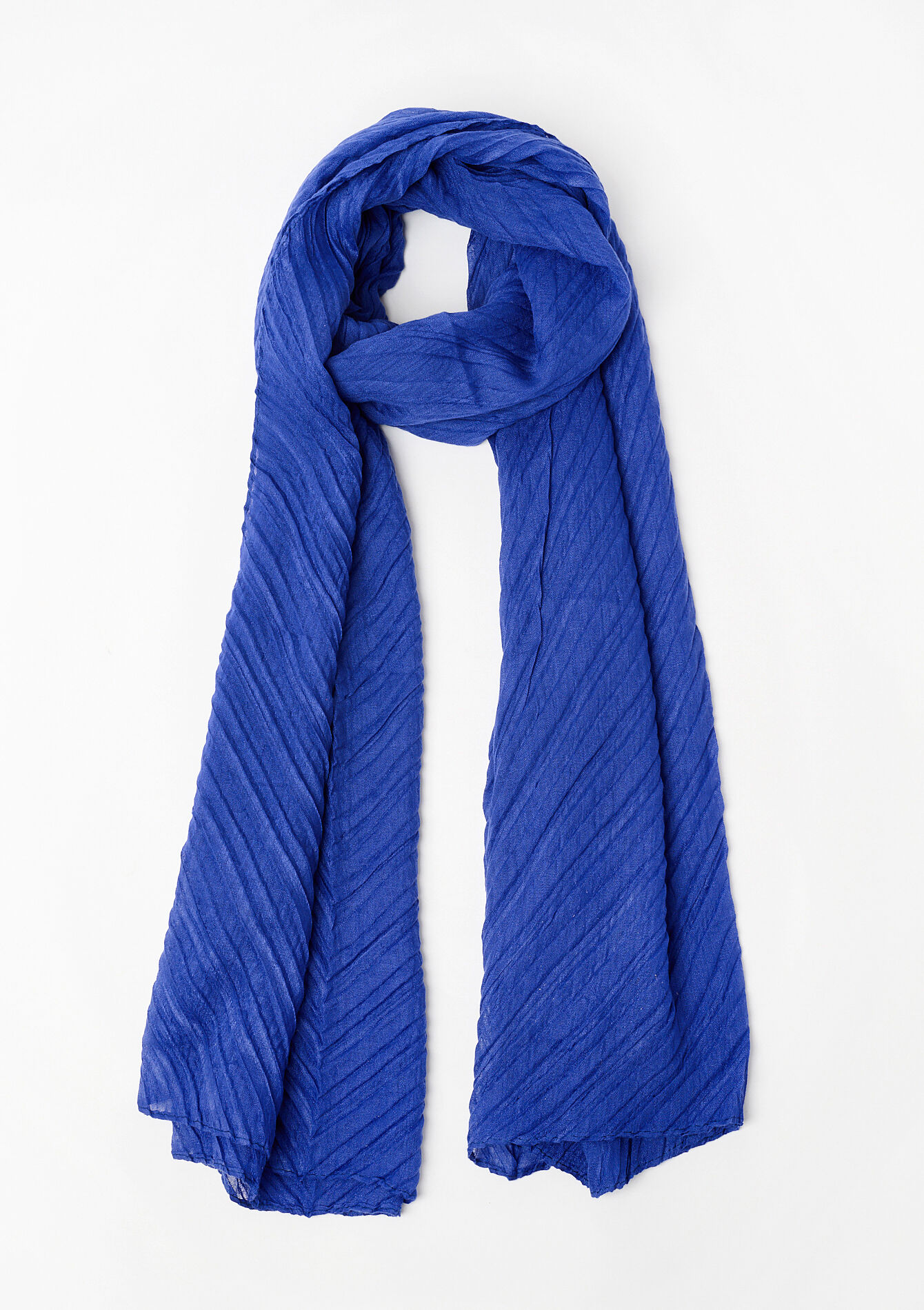 Foulard plissé avec lurex, , hi-res