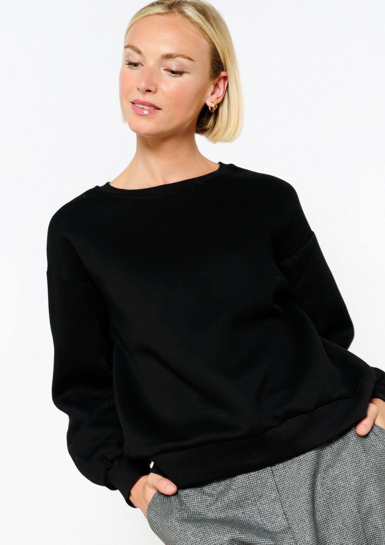 Oversized sweater, , back