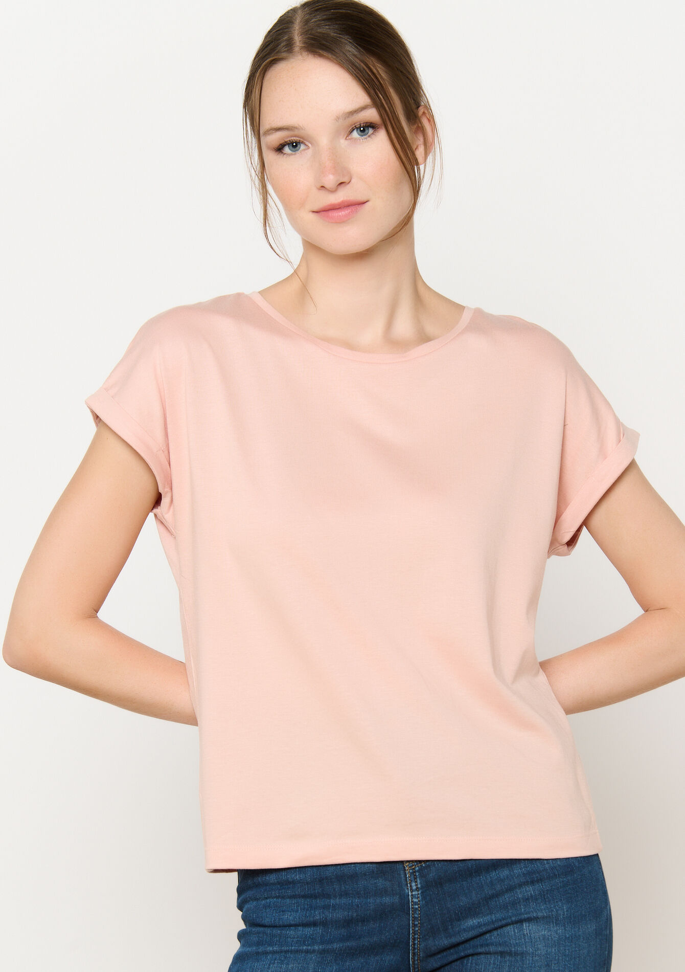 T-shirt met korte mouwen, , back