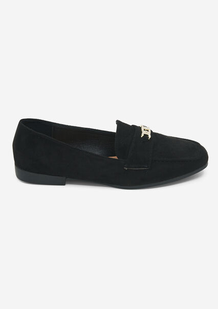 Loafers with strass - BLACK - 13100266_1119
