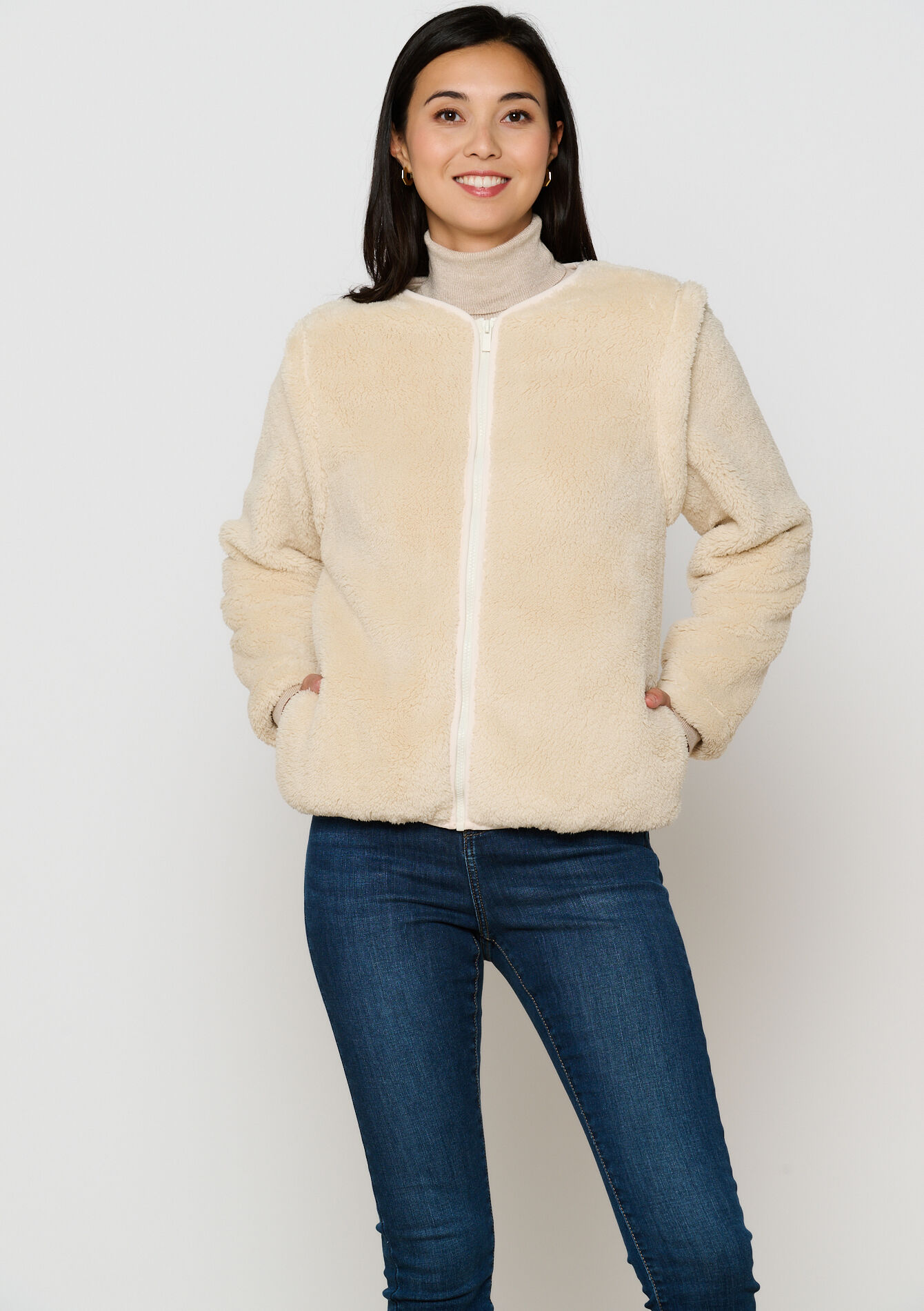 Fleece with detachable sleeves, , hi-res