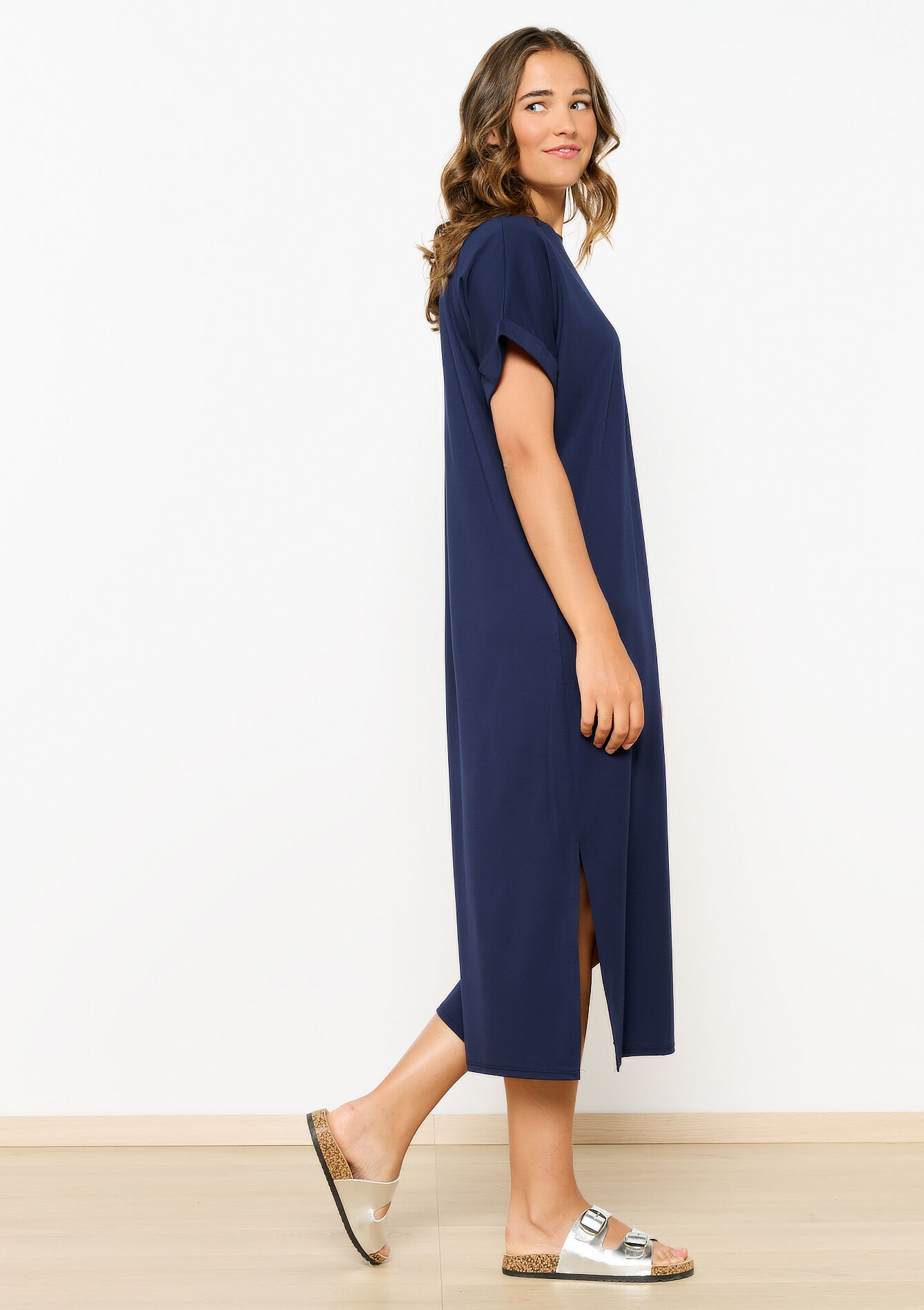 Maxi T-shirt dress, , back