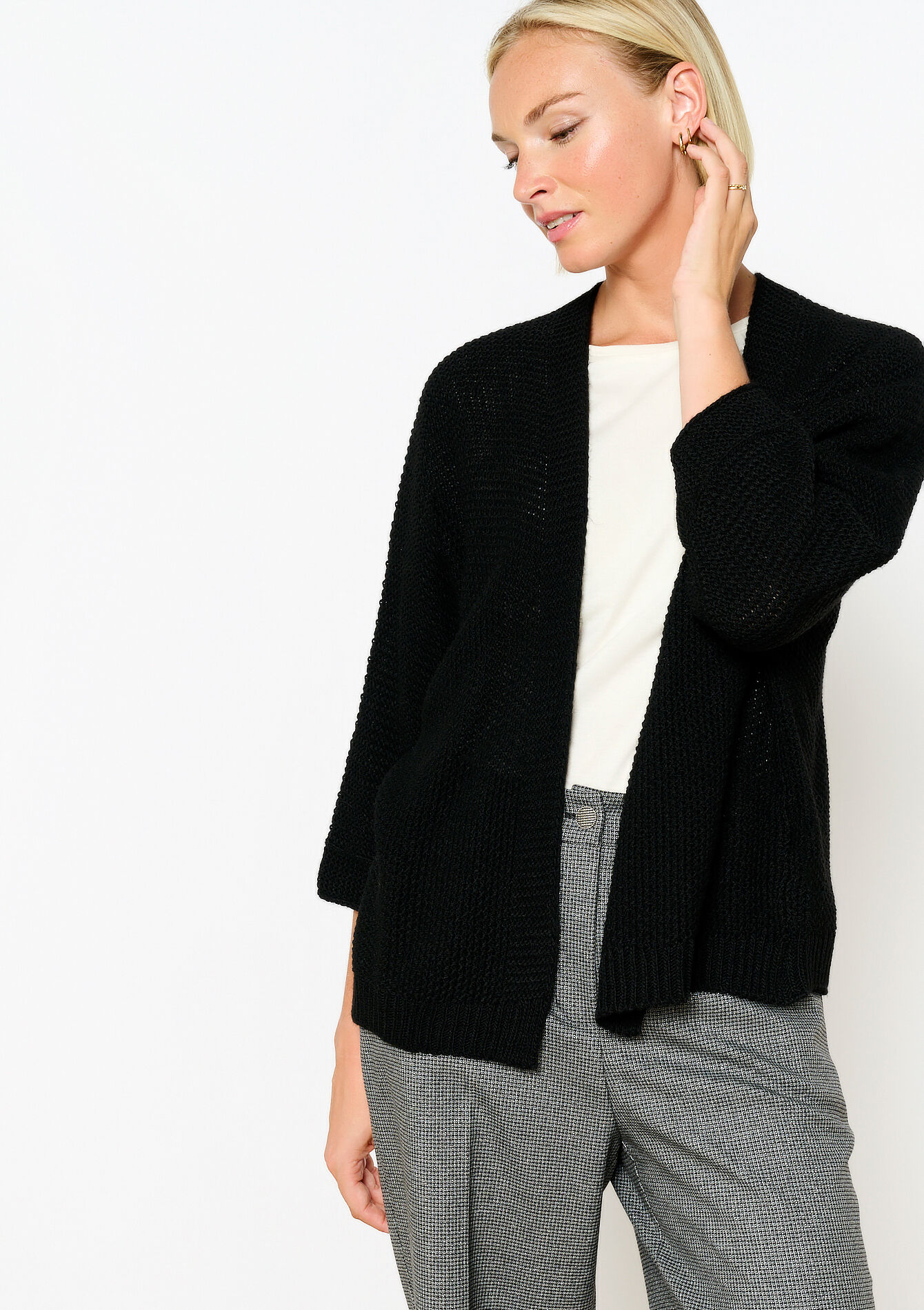 Cardigan ouvert, , back