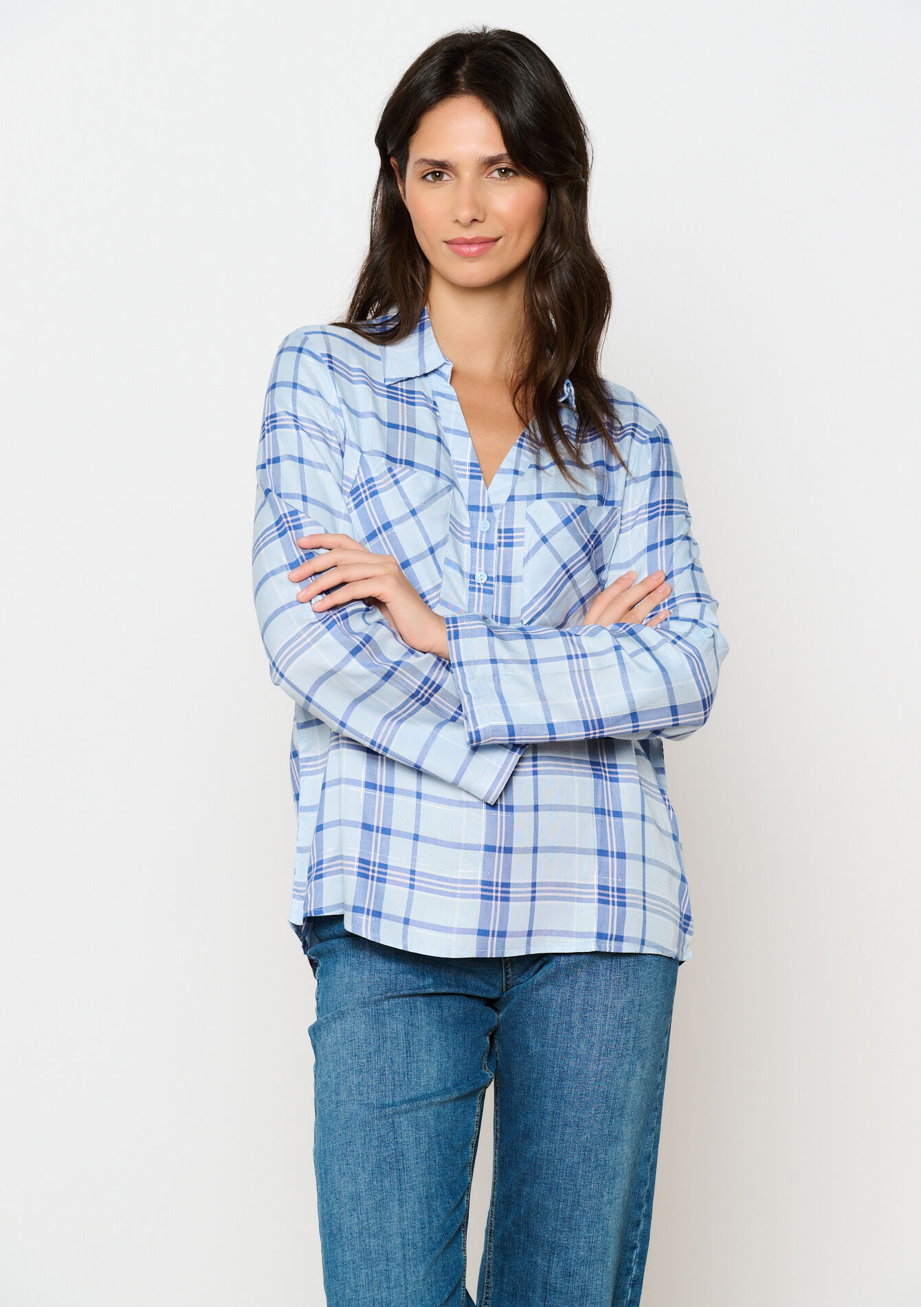 Checkered shirt, , hi-res