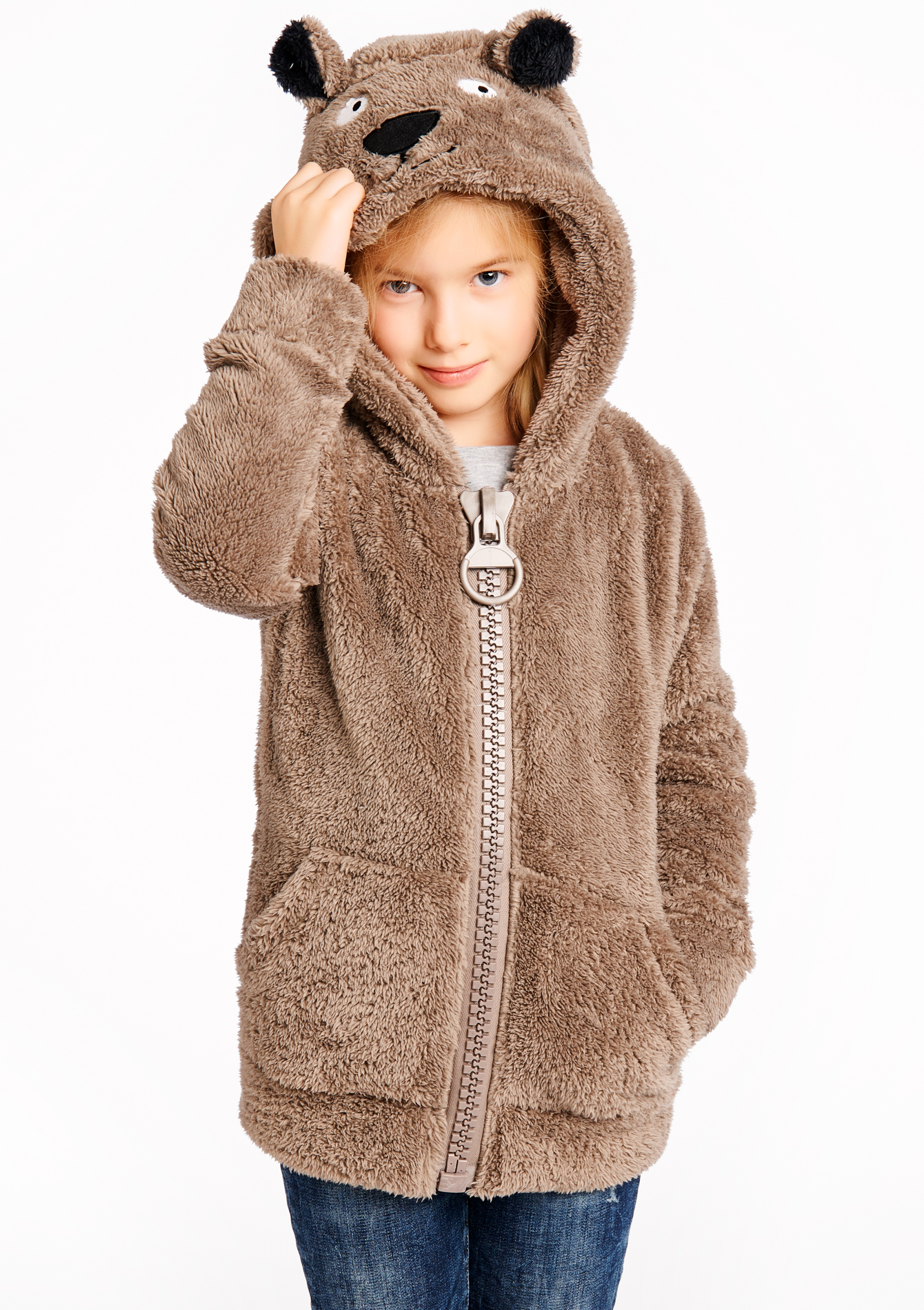 Sweat polaire enfant capuche fantaisie - LolaLiza