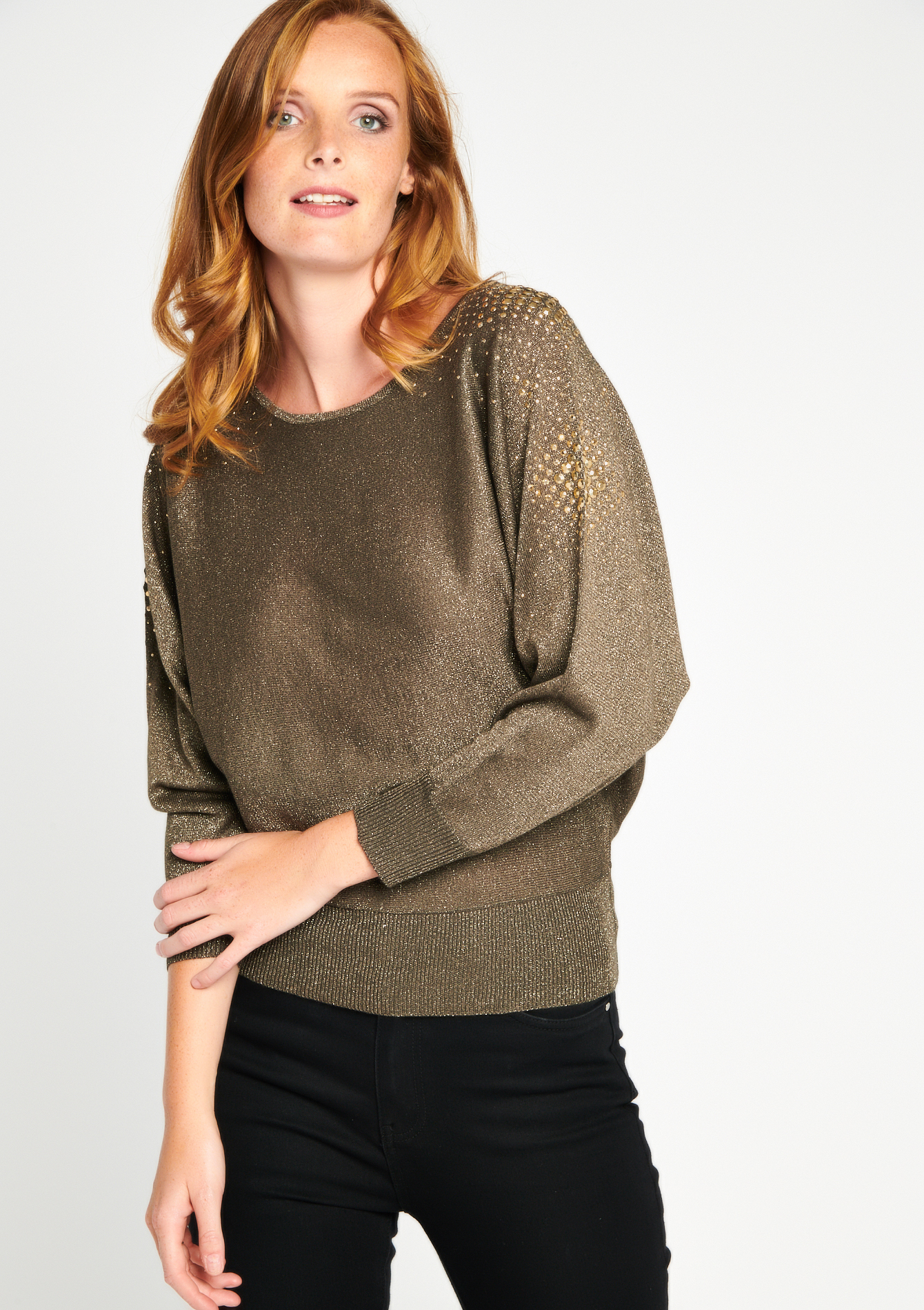 Lurex Sweater Met Lovertjes Lolaliza