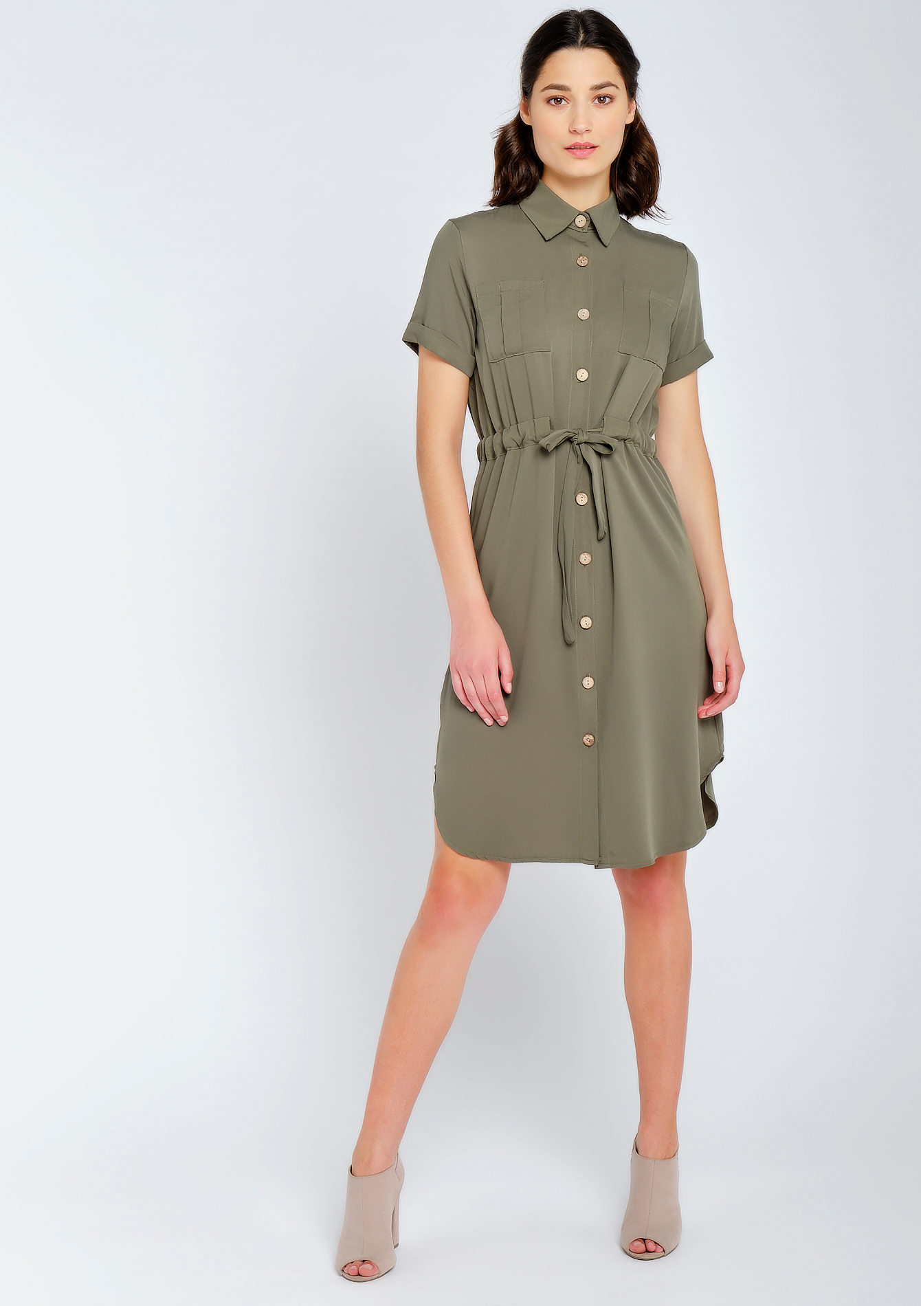 Cargo shirt dress - LolaLiza