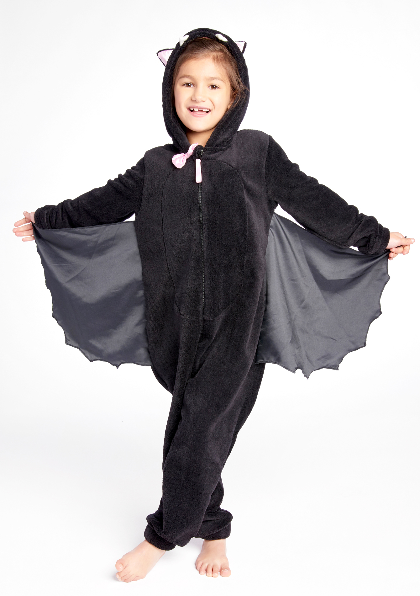 Girls' bat style onesie pyjama jumpsuit - LolaLiza