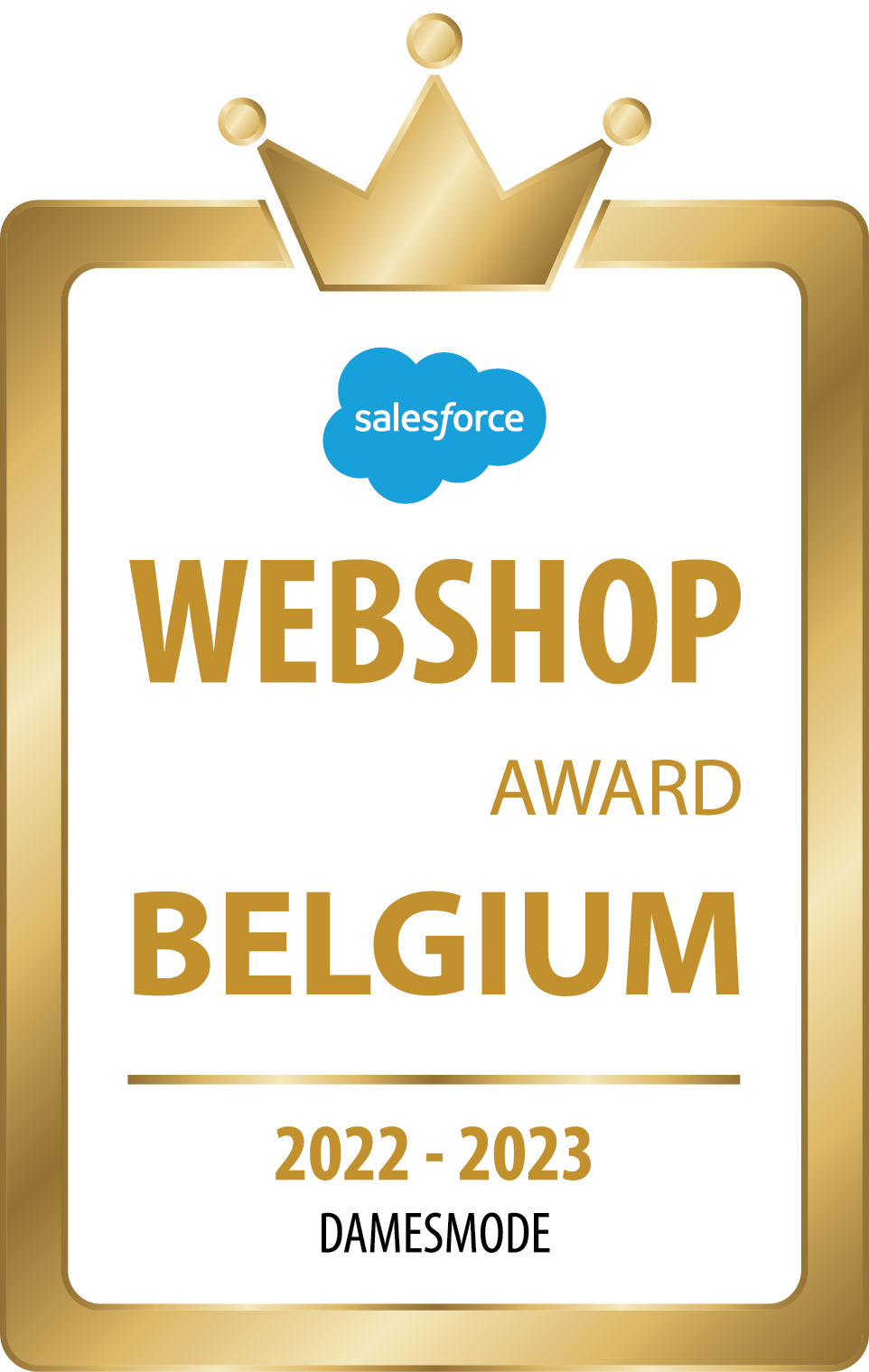 Damesmode webshop of the year award logo